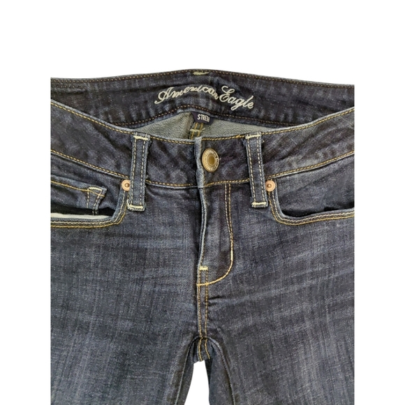 American Eagle Outfitters Blue Skinny Kick Jeans - Picture 3 of 7